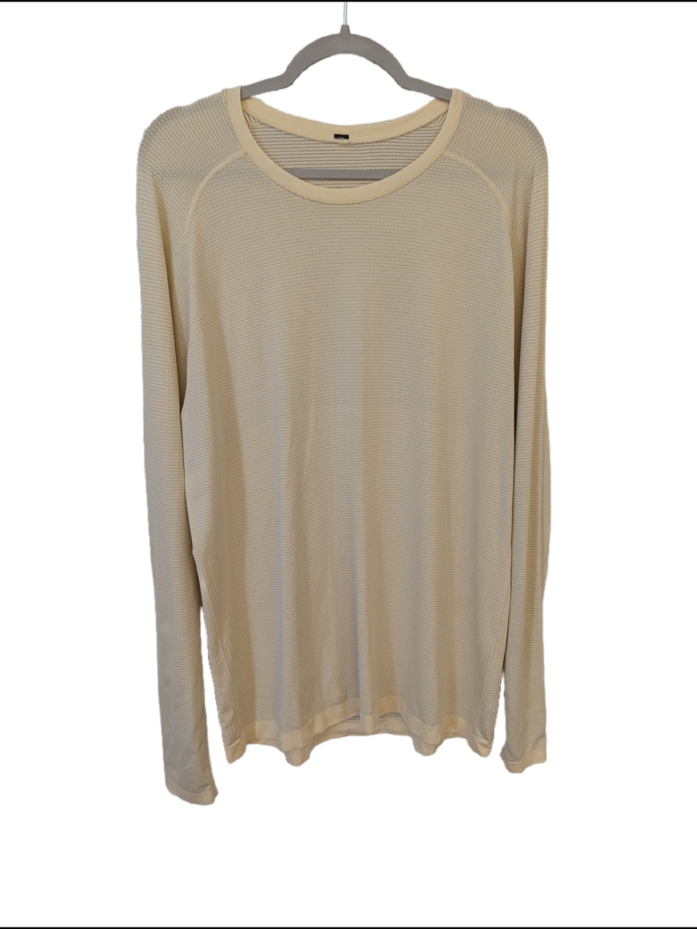 Lululemon Mens Size XL Lightweight Cream Long-Sleeve